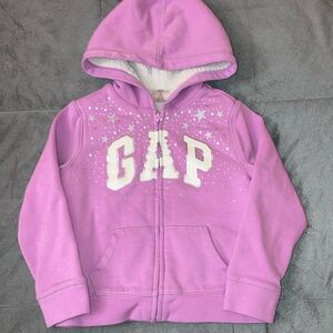 Baby Gap girls pink zip up hoodie